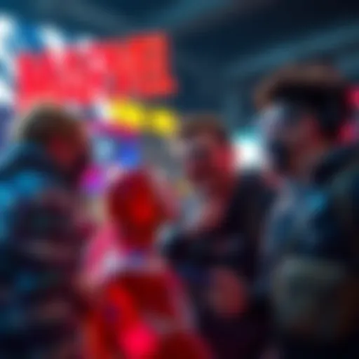 A group of Marvel fans chatting excitedly about rumors on forums over comic books and movies.