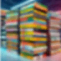 Complete collection of 1997 Masakazu Katsura manga series displayed in a colorful stack