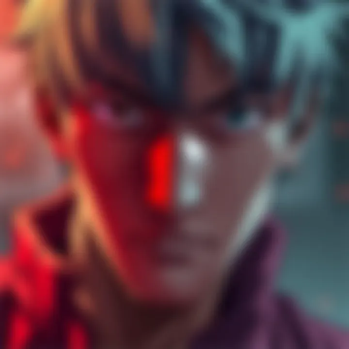 A close-up of Mashiba with a serious expression, reflecting on his fourth weakness and its impact.