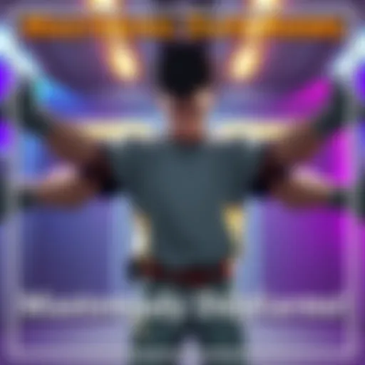A character practicing the Dupli-Arms Quirk, showcasing multiple arms in action, demonstrating control and skill.