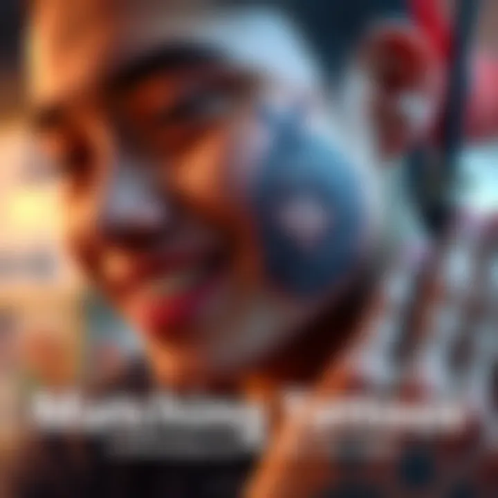 A close-up of a person showing their matching tattoo of Greed-sama, an anime character, with a joyful expression.