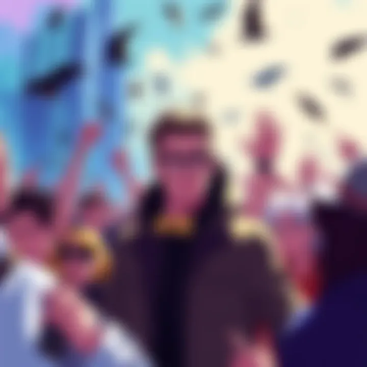 A stylized image of the character Matt, showcasing his unique design and appeal, surrounded by fans expressing their admiration.