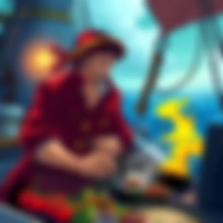 Max Marx prepares a meal on the Roger Pirates' ship, showcasing his role as the cook and hinting at future storylines involving Gaban and Sanji.