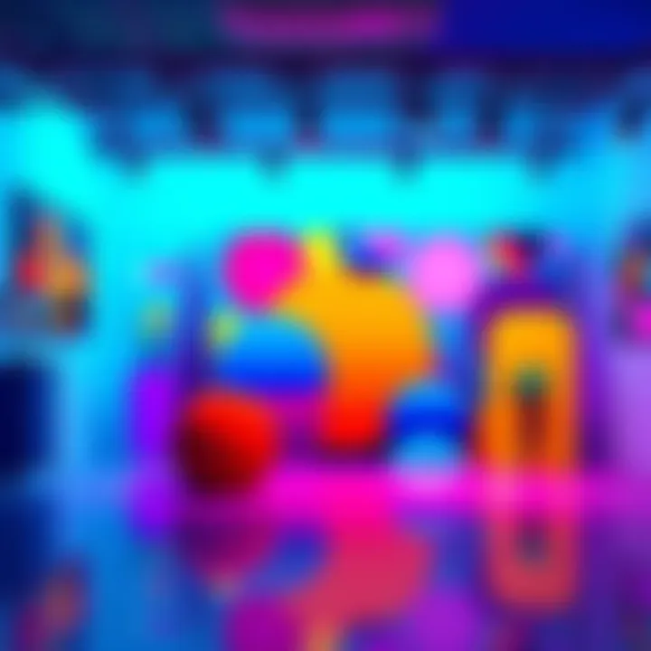 Colorful artwork by McCheese featuring bold shapes and vivid colors