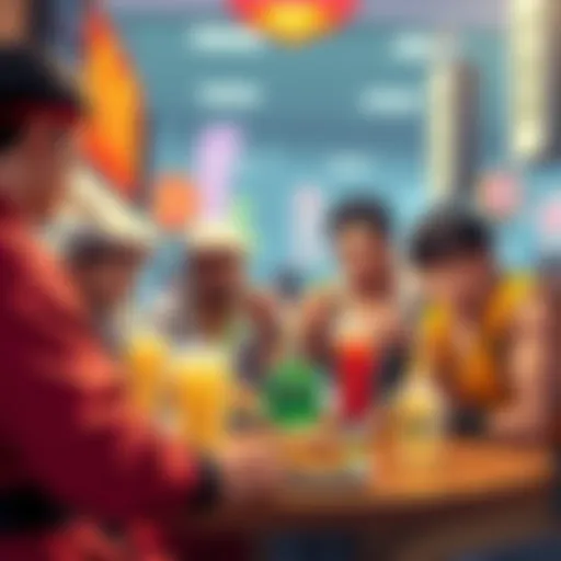 A colorful McDonald's Japan commercial featuring characters from Street Fighter II enjoying Botan beverages and meals.