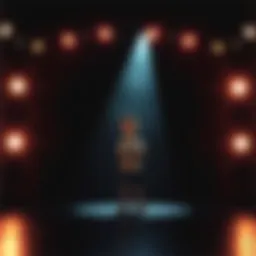 Character with no clear role A confused looking main character standing alone in a spotlight on a dark stage, symbolizing their lack of significance in the story