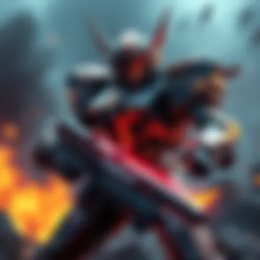 Absolute Mechamaru prepares for battle against Kenjaku, showcasing his tactical stance and abilities.
