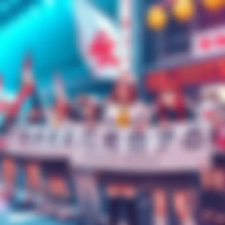 Group of dedicated Megumi fans holding banners and wearing themed clothing in support of their favorite character from Jujutsu Kaisen.