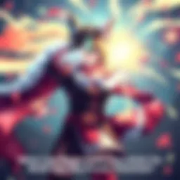 Megumin casting a spell with energy swirling around her, showcasing her potential and character growth.