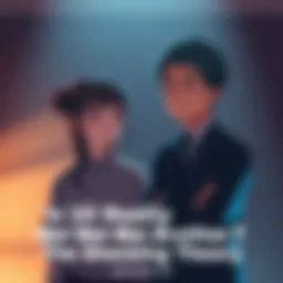 Mei Mei and Ui Ui in a tense moment Mei Mei appears worried while looking at Ui Ui, who seems confused. They stand in a dimly lit room, hinting at underlying tension in their relationship.