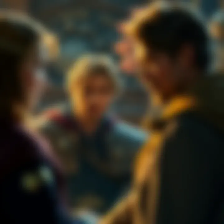 Meliodas Reacts to Arthur's Identity Meliodas looks surprised while talking to Cath about Arthur's true identity, showcasing a dramatic moment in the story.