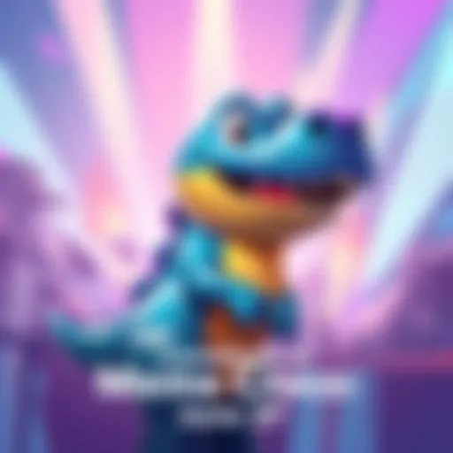 Colorful illustration of Meme Croco character with vibrant background, showcasing excitement for the upcoming launch on June 27.