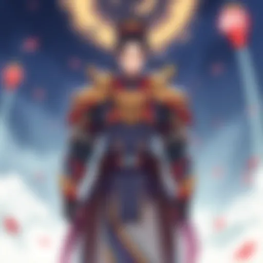 Meng Tian's Unique Armor-Free Look A character in an anime with a confident stance, showing off their armor-free outfit with vibrant colors and stylish design.