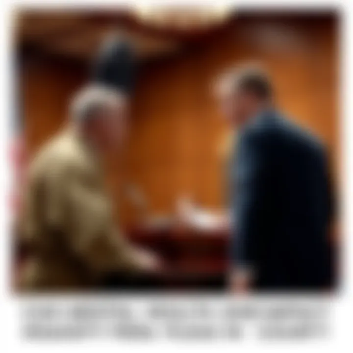 A courtroom scene showing a judge and a defendant with a mental health professional present, discussing trial competency.