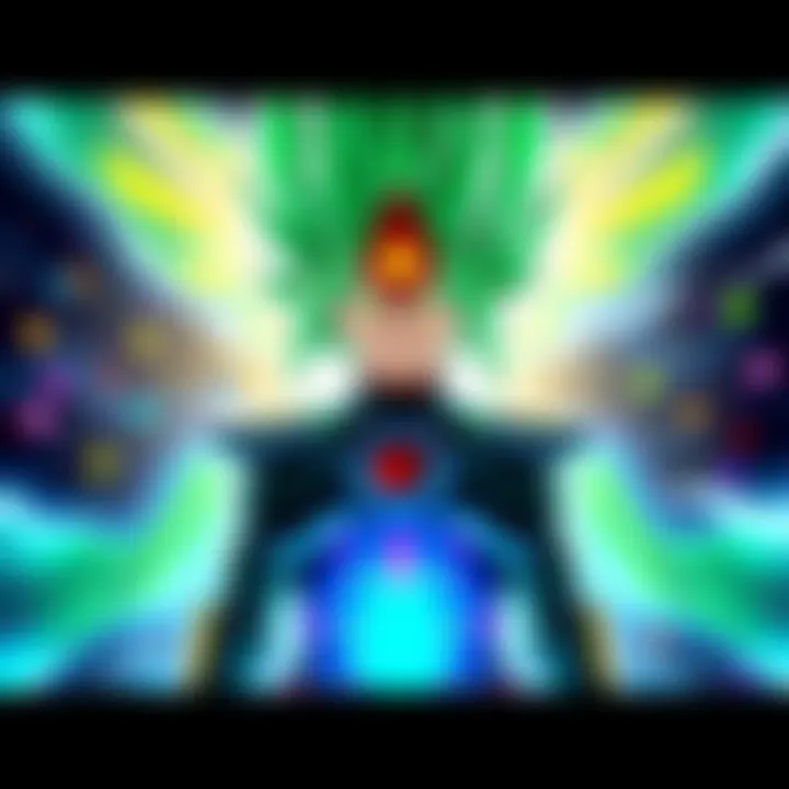 A character representing merged Zamasu with enhanced gear and features