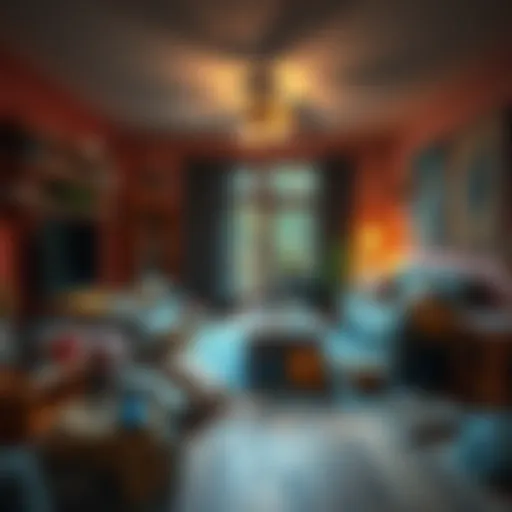 A messy living room with clutter and uncleaned surfaces illustrating the consequences of ignoring chores.