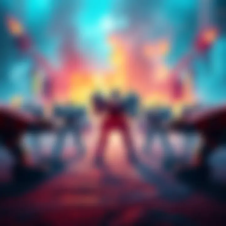A battlefield featuring the Metal Cooler Army with various units ready for action, showcasing vibrant colors and exciting visuals.
