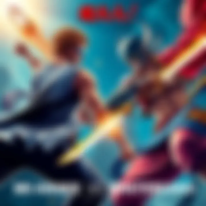 Mihawk and Prime Whitebeard facing off in an intense duel, showcasing their strong fighting styles and iconic weapons.