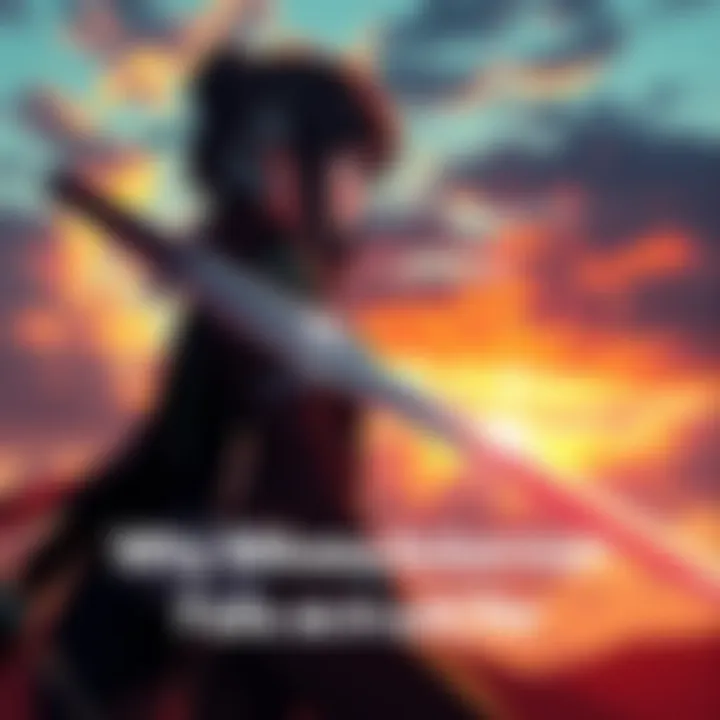 Mikasa Ackerman with her sword Mikasa Ackerman stands ready with her sword, showing her fierce determination while looking towards the horizon, symbolizing her focus on Eren Yeager.