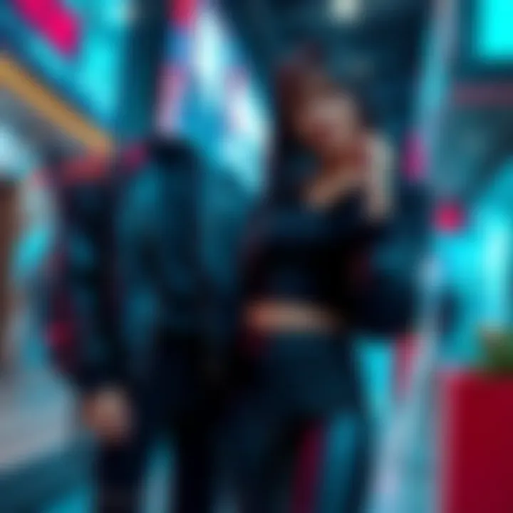 Miko models a stylish black outfit without a jacket, showcasing a modern look.