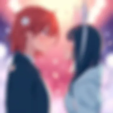 Mikoto-chan and Ayama Rei Confrontation Mikoto-chan and Ayama Rei share a tense moment, with emotions running high as they face each other, expressing sorrow and tension in their relationship.