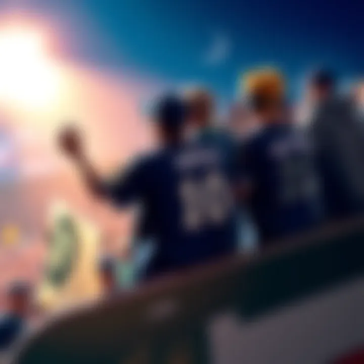 Fans receiving NARUTO-themed baseball jerseys at the Brewers game