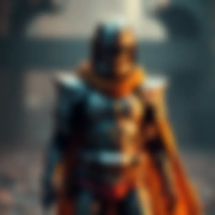 A character wearing armor that looks like underwear, showcasing a bold design choice