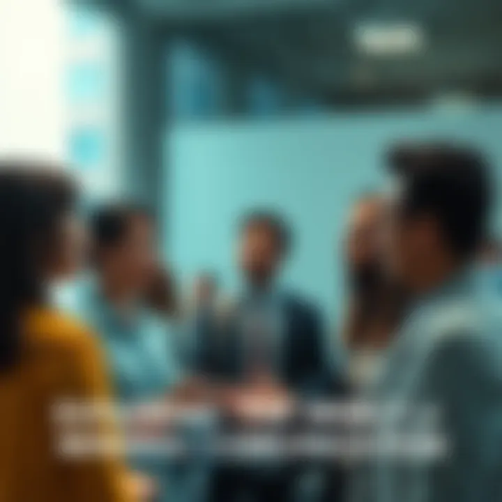 A group of individuals having a conversation with few spoken words, showing their body language and expressions