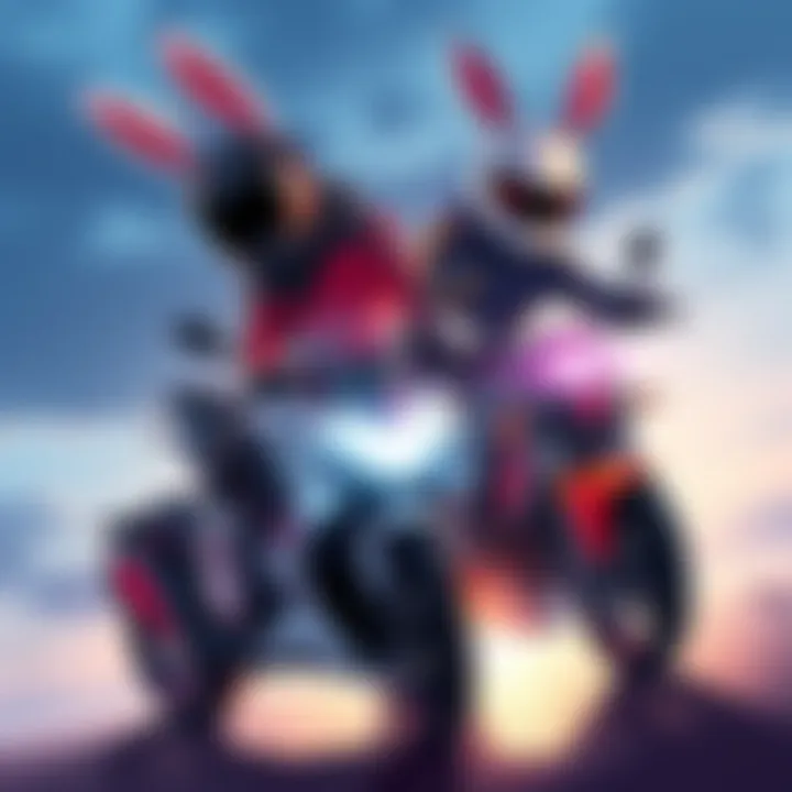 Illustration of Mirko and Mumen Rider in a dynamic pose, showcasing their unique styles and expressions