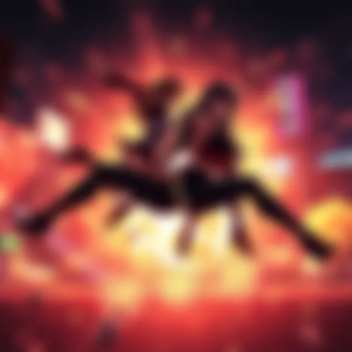 Misato's body dramatically split in half during an explosive scene, showcasing the intense moment that shocked viewers.
