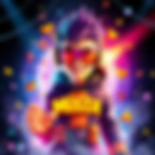 A colorful graphic showcasing Mista surrounded by exciting new features and updates that thrill fans.