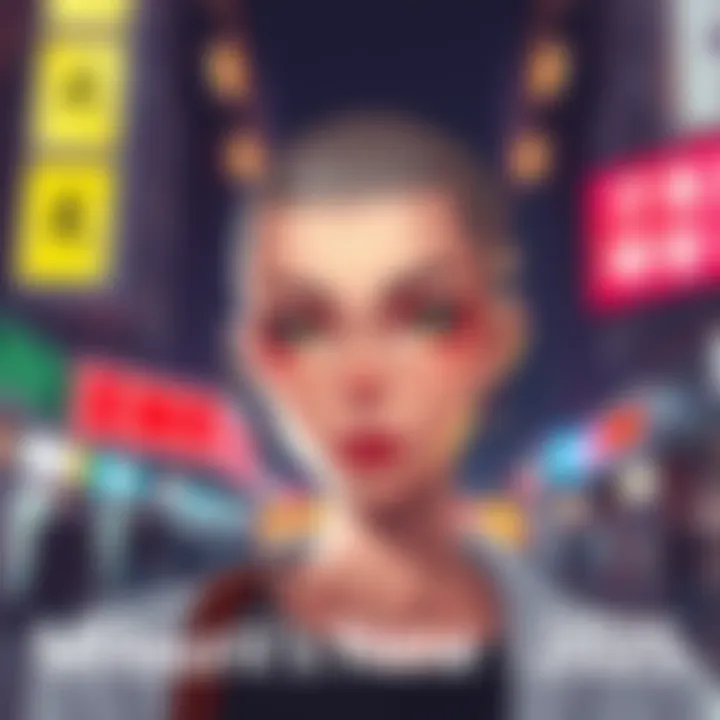 Mitsuri character with a bold bald head, showcasing a striking transformation and new style in 2025.