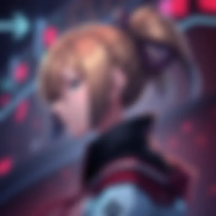 Mizuchi character with a sleek ponytail, showcasing the hairstyle's design and significance in gaming.