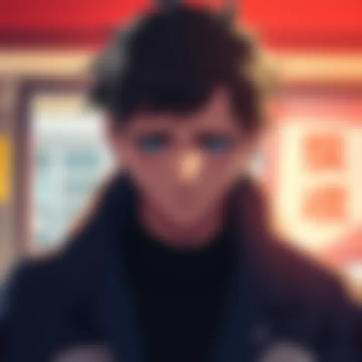 Mob with a solemn expression reflecting on his childhood incident with Ritsu