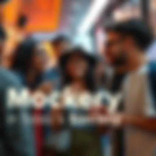 People mocking each other in a social setting A group of people laughing and pointing at another individual in a casual gathering, showcasing the culture of mockery in society.