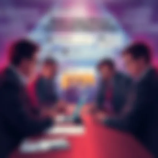 A group of forum moderators reviewing guidelines and discussing restrictions on certain topics, with a focus on Ironmouse, amid a backdrop of user comments expressing frustration.