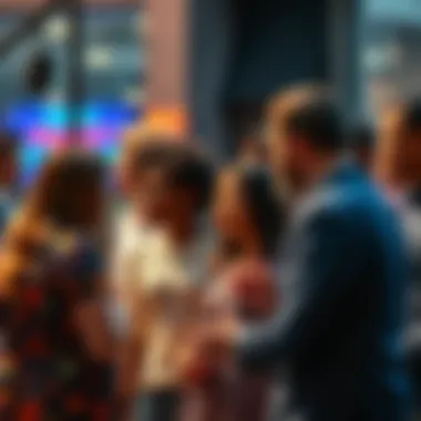 Modern Society Transformation A diverse group of people engaging in discussions and collaboration, representing societal changes and new opportunities in 2026.