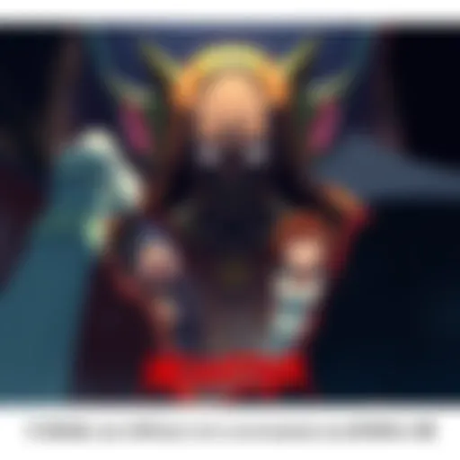 A scene from Episode 5 of Monster, showcasing characters with expressive voices and a dark atmospheric background, reflecting the haunting music.