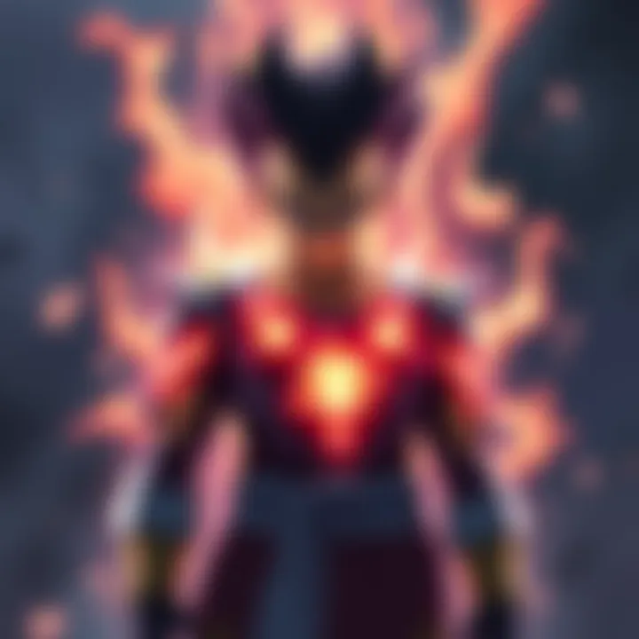 Moro, a powerful character with a unique look, stands with a frustrated expression, surrounded by glowing energy, symbolizing his exclusion from the Tournament of Power.
