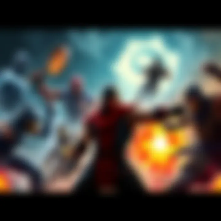 Various Mortal Kombat guest characters engaging in combat with distinct backgrounds showcasing their abilities