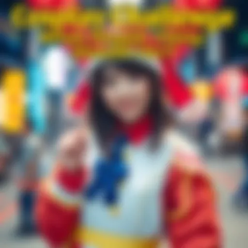 Individual wearing Mumei costume, looking playful, ready for a funny challenge
