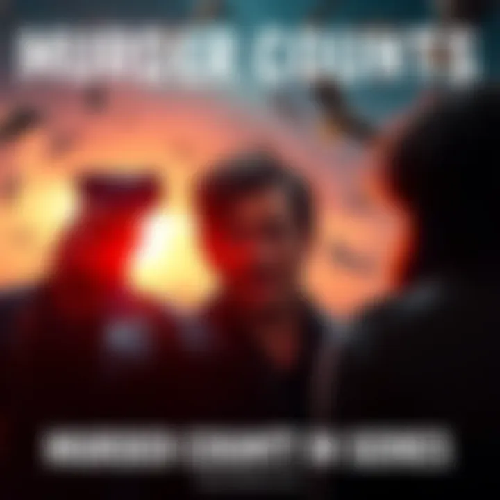 A dramatic scene depicting a key character from the series in a tense moment after a murder, showcasing the emotional impact and intensity of the storyline.