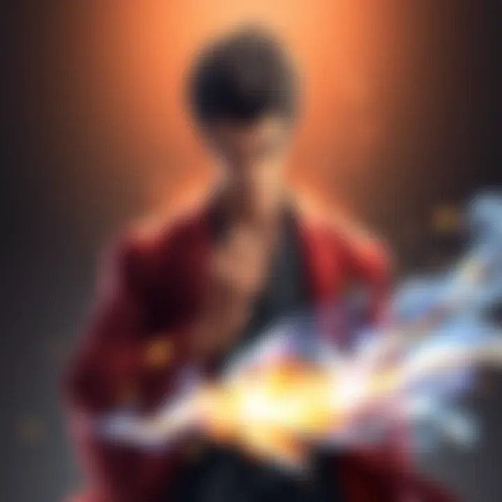 Musashi showing arrogance Musashi, a character with a confident stance and fierce expression, stands out in a dramatic pose, symbolizing his controversial attitude as fans debate his character.