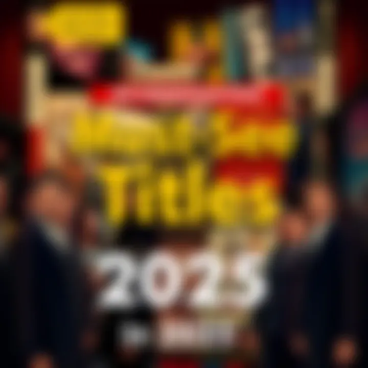 A collection of books, movies, and shows displayed together, representing the top recommendations for 2025.