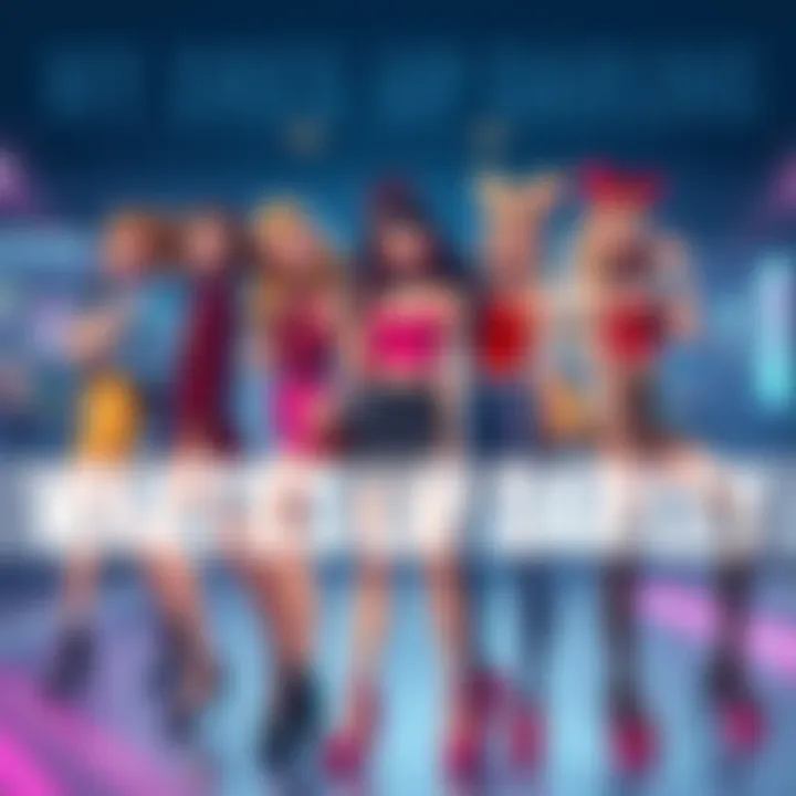 Main characters from My Dress Up Darling posing in stylish outfits, showcasing their fashion sense and playful dynamics