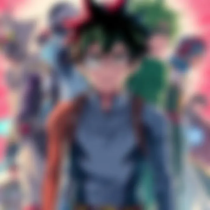 A collage of characters from My Hero Academia showcasing their unique costumes and abilities, highlighting fan-favorite designs.