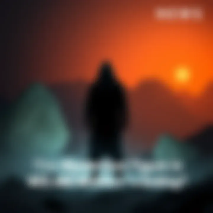 Mysterious figure from WE ARE MODULO A shadowy figure stands at the edge of a lighted scene, hinting at a key connection in WE ARE MODULO's ending