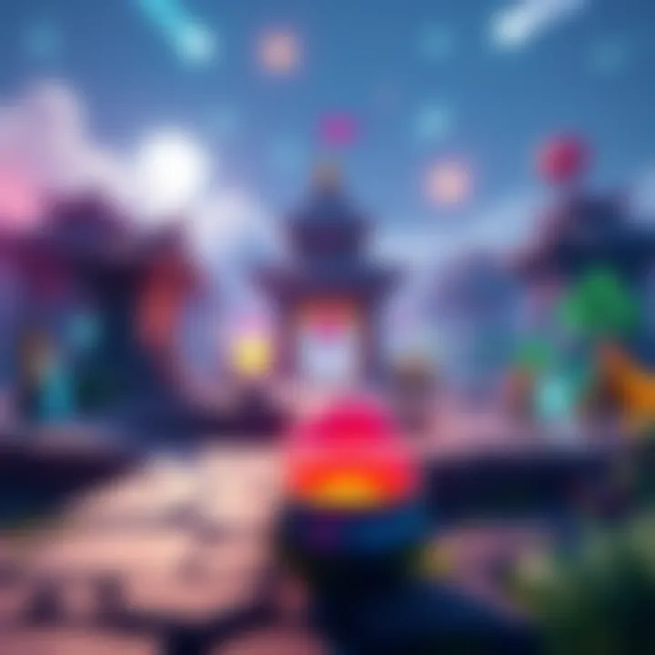 A colorful gameplay scene showing characters and elements from Mystic Square, highlighting the remastered version, Infinite Being.