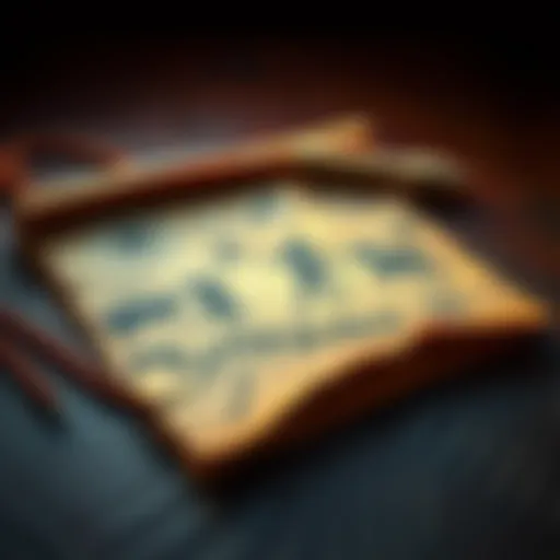 An open scroll with ancient symbols and drawings, representing storytelling and cultural heritage.
