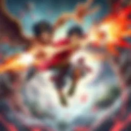 Luffy and Kaido showcasing their powers alongside new Mythical Zoan characters